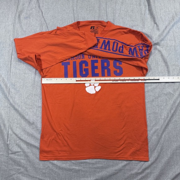 Clemson Tigers‎ Shirt Mens Large NCAA Football Paw Power Russell Long Sleeve - Picture 7 of 12